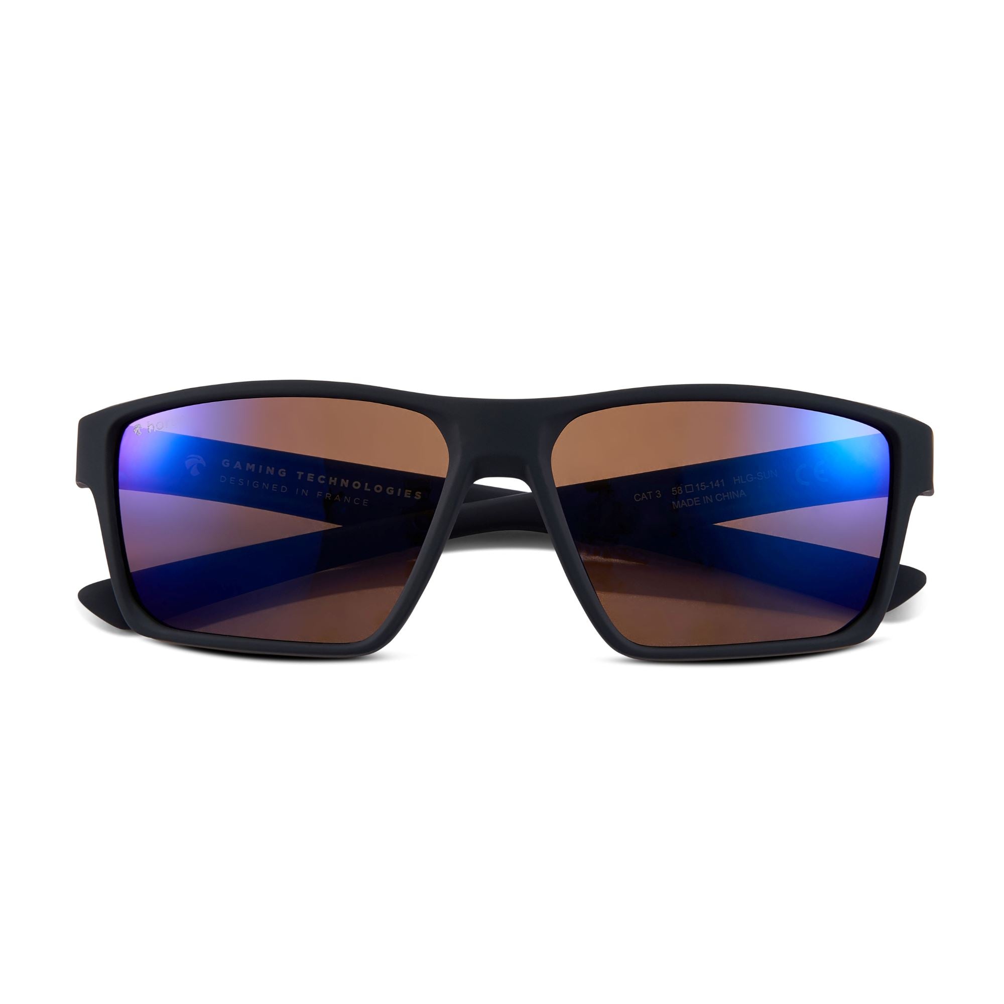 Les lunettes de soleil anti lumière bleue One Sun de face sur fond blanc