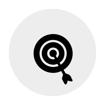 Petite icone représentant une cible avec une flèche 