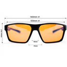 taille des lunettes gaming one amber 